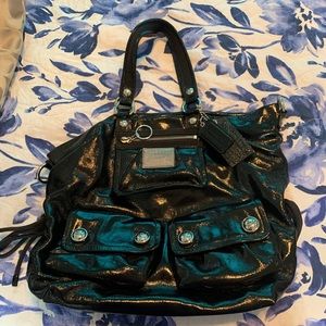Black coach handbag